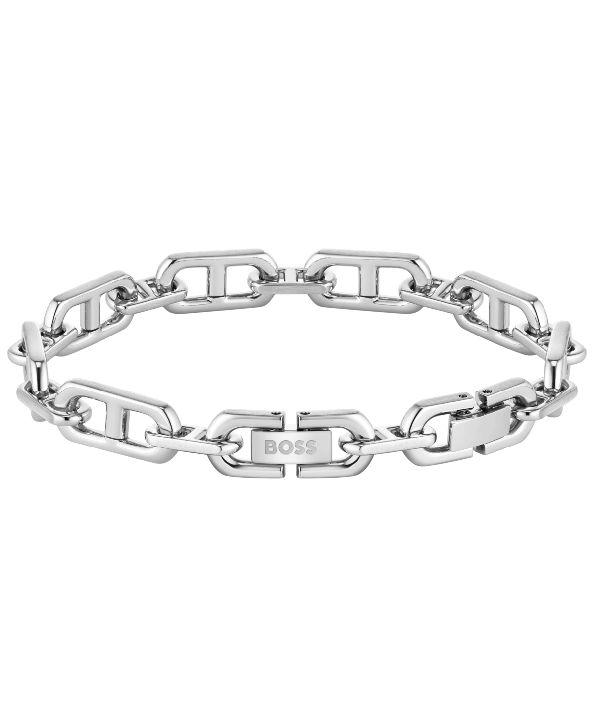 Hugo Boss Kode Chain Stainless Steel Bracelet In Silver