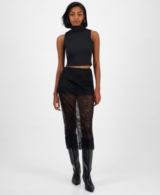 Women's Sheer Lace Midi Skirt, Macy's Exclusive