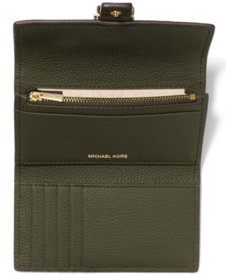 Michael Kors Nolita Flap Trifold Leather Wallet