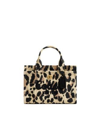 Cargo Mini Canvas Leopard Print Tote Bag 20