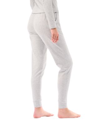 Women's Mid Rise Pointelle Jogger Pajama Pants