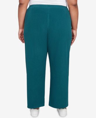 Plus Size Lake Champlain Ribbed Knit Ankle Pants
