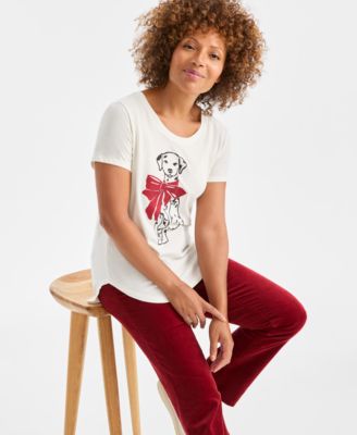 Women's Dalmatian Graphic T-Shirt, Macy's Exclusive