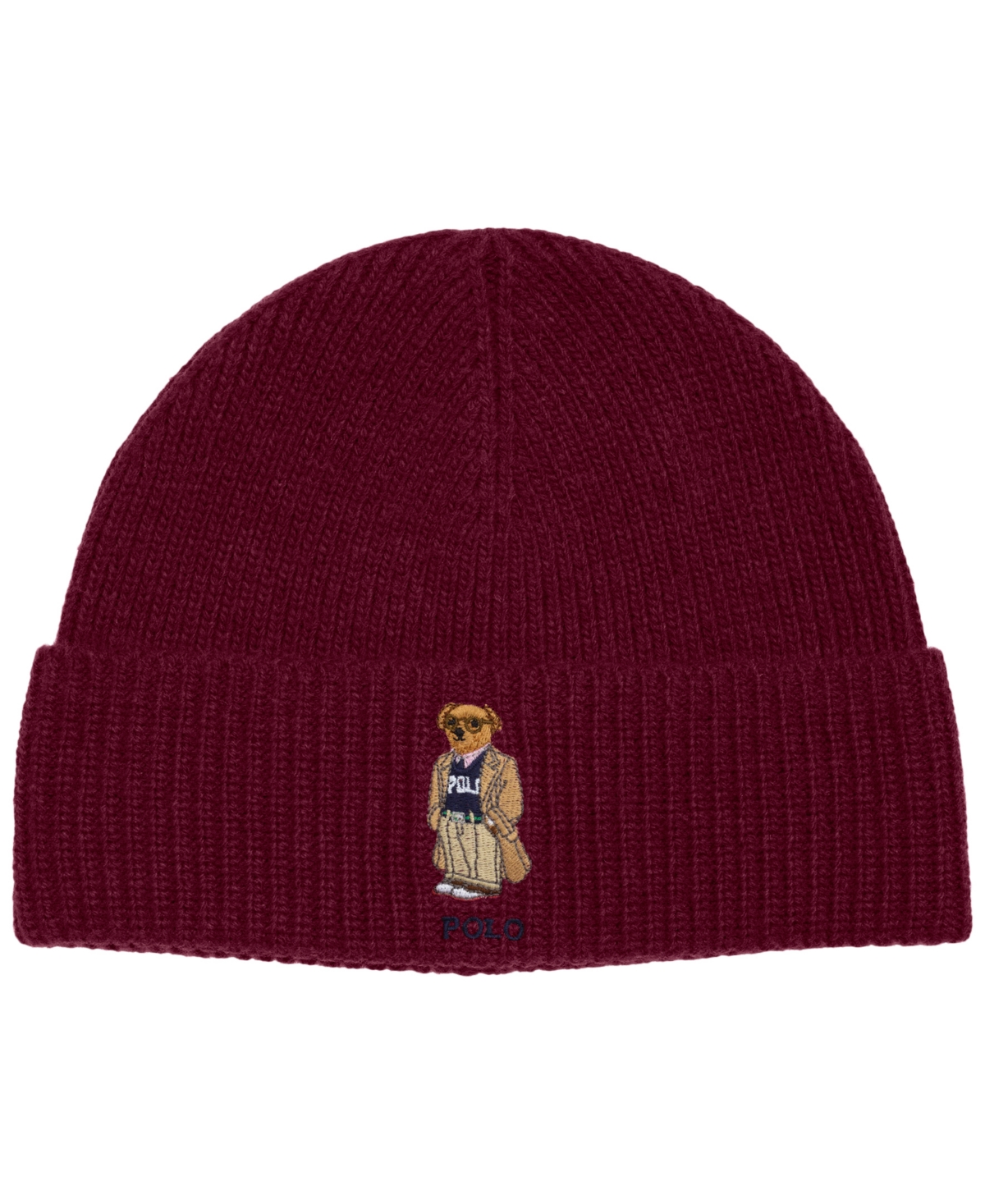 Polo Ralph Lauren Men's Polo Bear Beanie In Burgundy
