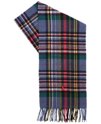 Men's Woolen Plaid Scarf