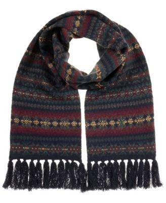 Men's Fair Isle Scarf