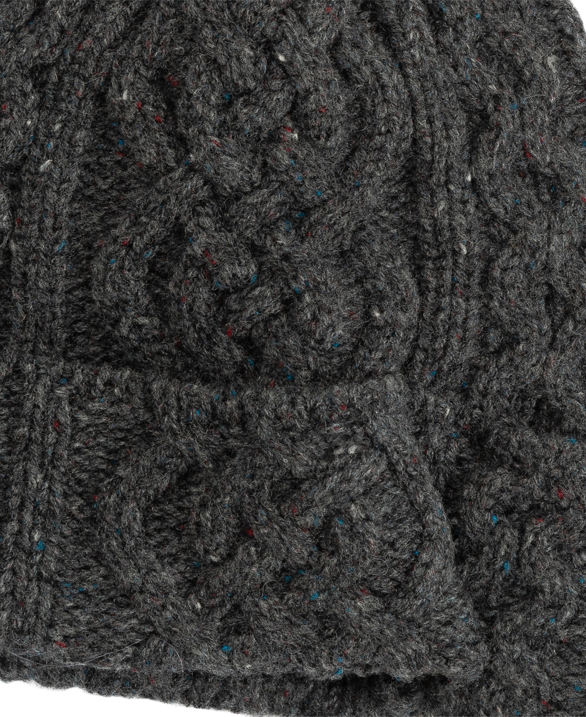 Polo Ralph Lauren Wool Blend Cable Knit Beanie Hat In Gray