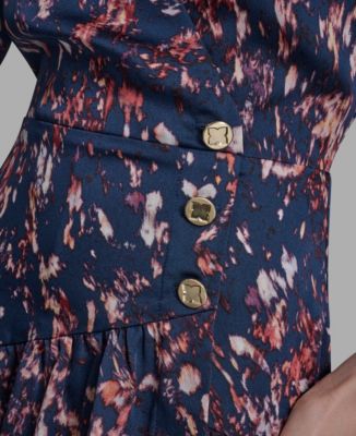 Women's V-Neck Floral Shift Dress