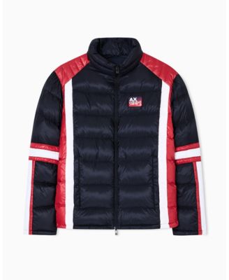 Men's Color Block Tape Down Jacket