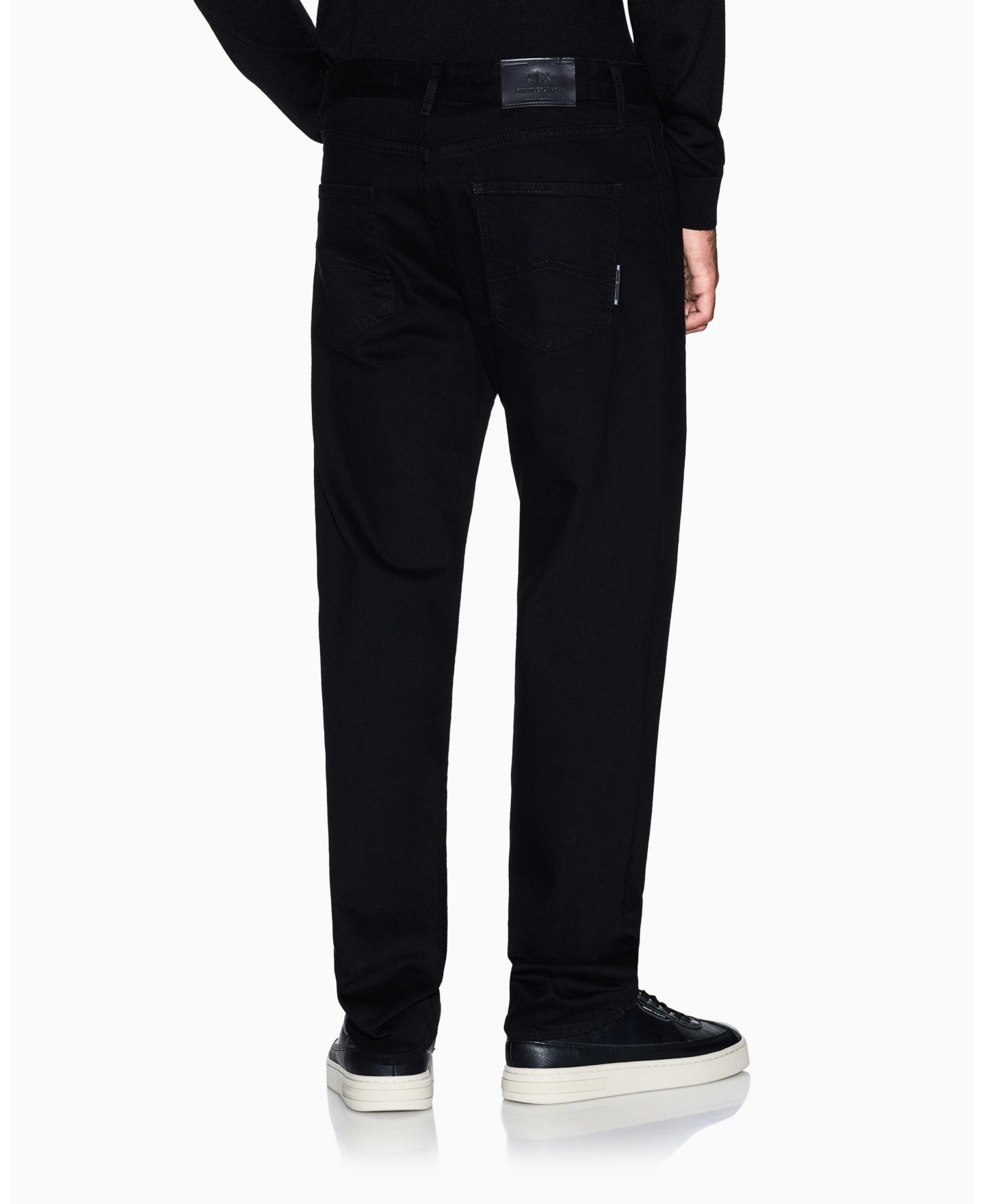 Мужские джинсы A|X Armani Exchange J16 Straight Comfort Denim Jeans, цвет: Чёрный джинсовый — фото 3