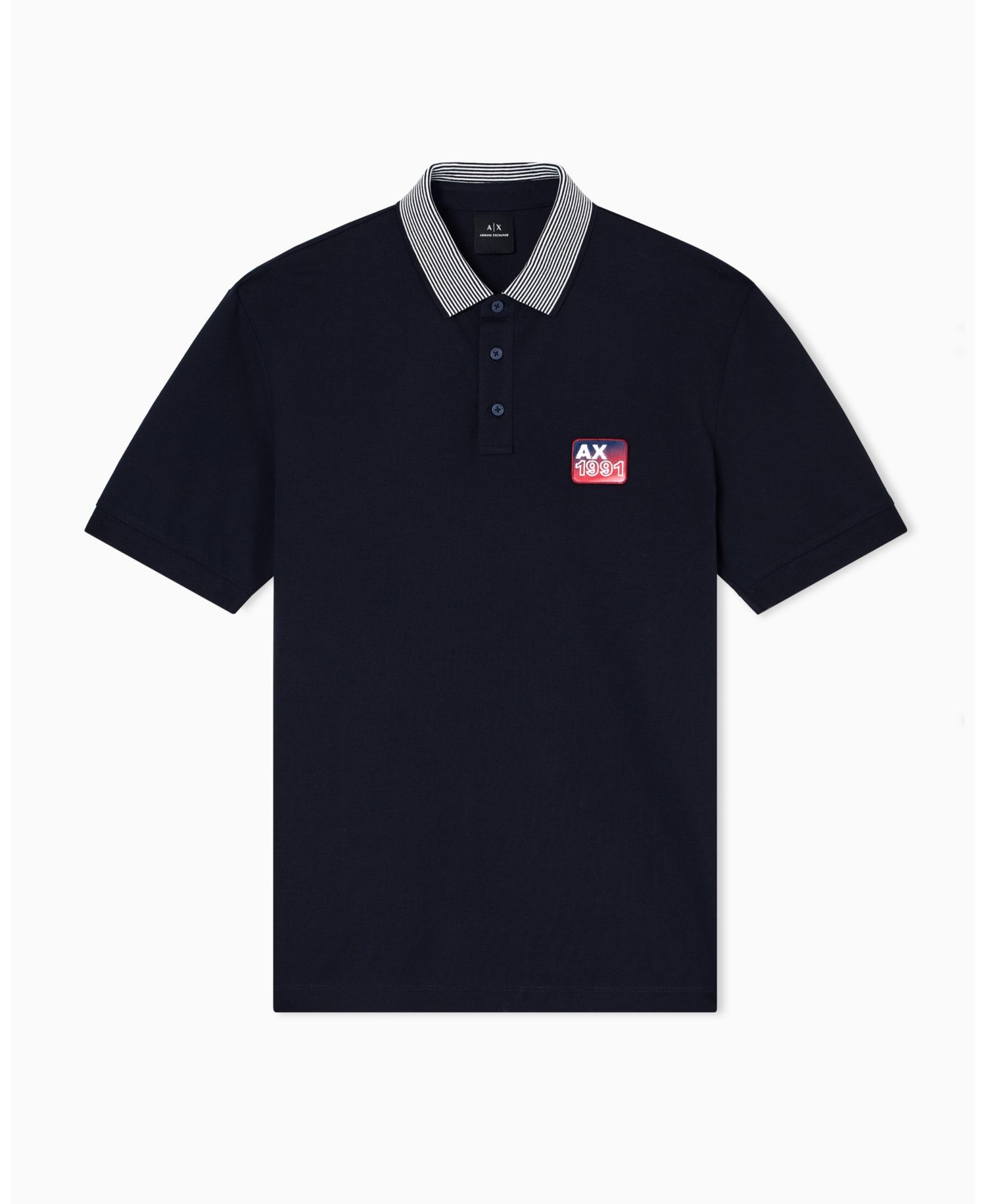 Men's Graphic Pique Collar Tipping Polo Shirt