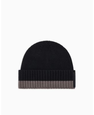 Men's Cozy Lab Color Block Beanie Cap
