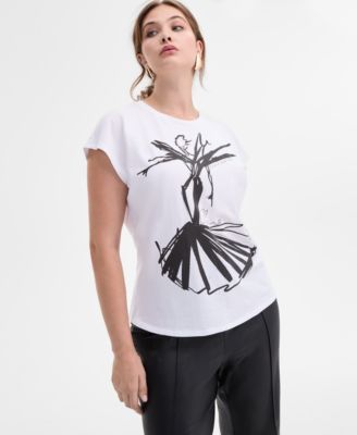 I.N.C. International Concepts - Women's Cotton 40th Anniversary Collaboration T-Shirt