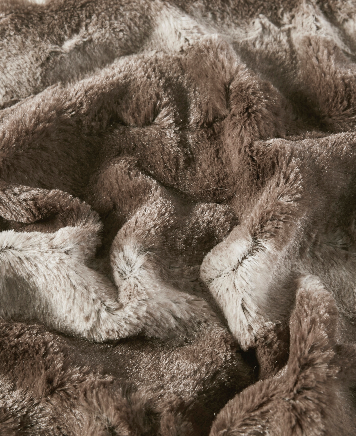 Madison Park Zuri Faux Fur Blanket, Twin In Green