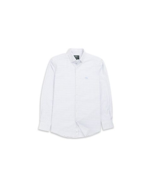 Мужская рубашка Rodd & Gunn Oxford Riverhead Check Sports Fit Cotton, цвет: Сумеречный синий