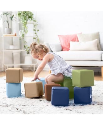 SoftZone Patchwork Toddler Blocks, Assorted, 12-Piece