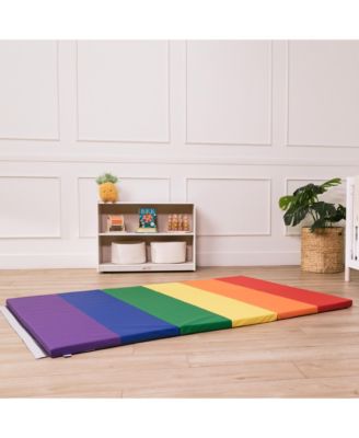 SoftZone 6-Section Rainbow Runway Activity Mat, Assorted