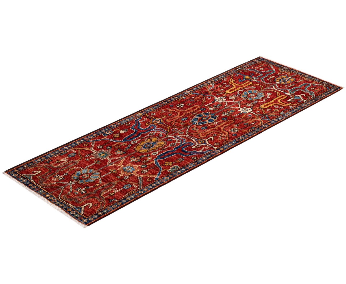 Adorn Hand Woven Rugs Serapi M1982 2'x6'1" Runner Area Rug In Multi