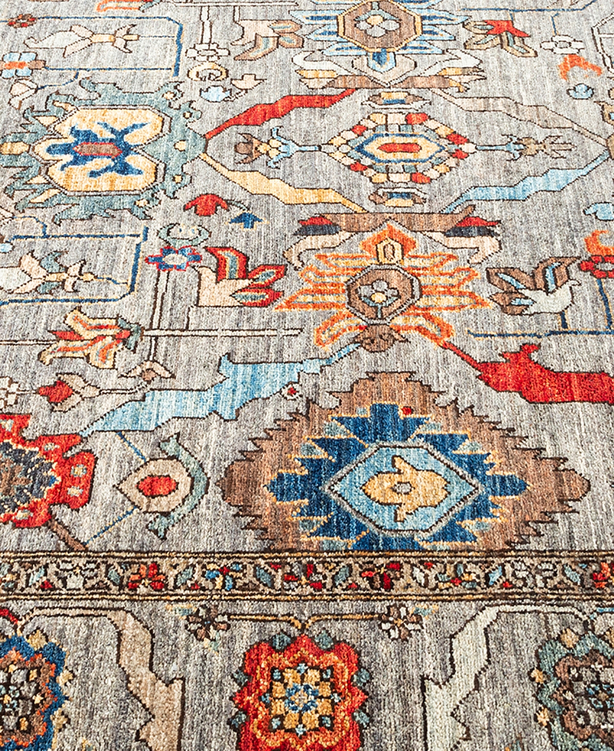 Adorn Hand Woven Rugs Serapi M1982 6'3"x9' Area Rug In Multi