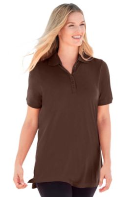 Plus Size Within Perfect Short-Sleeve Polo Shirt