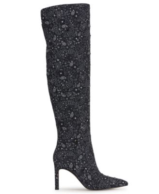 Women's Earon Bandana Over-The-Knee Wide Calf Dress Boots