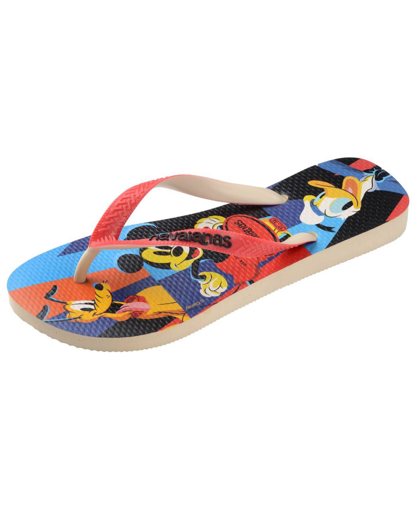 Мужские сандалии Havaianas Disney Stylish Sandal, цвет: Бежевый / Рубиновый — фото 3