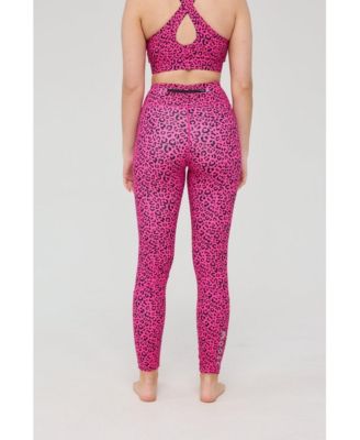 Women's Infinite High Waisted Leggings - Pink Leopard