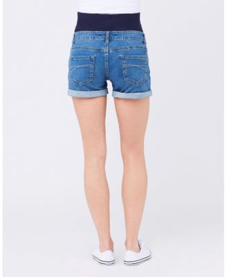 Maternity Denim Shorty Shorts