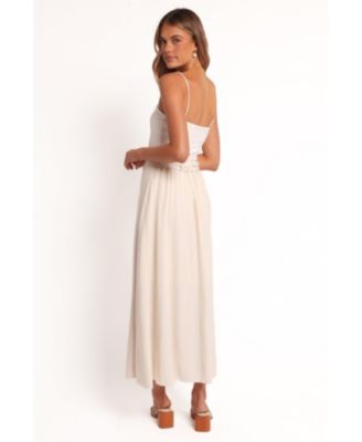 Women's Xander Tie Waist Midi Skirt - Oatmeal