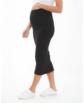 Maternity Ribbed Knit Skirt
