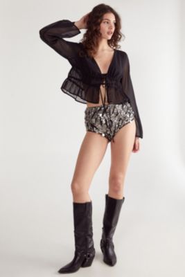 Women's Sequin Booty Shorts