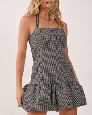 Women's Structured Puffball Bandeau Mini Dress