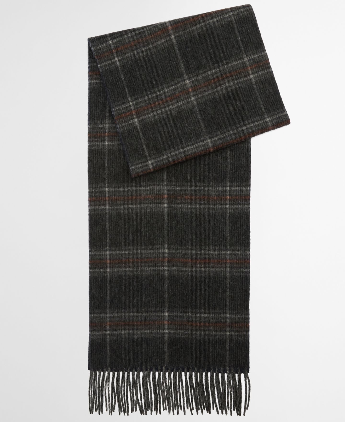 Мужской шарф Barbour Marsden Reversible, цвет: Серый / Тёмно-синий — фото 1