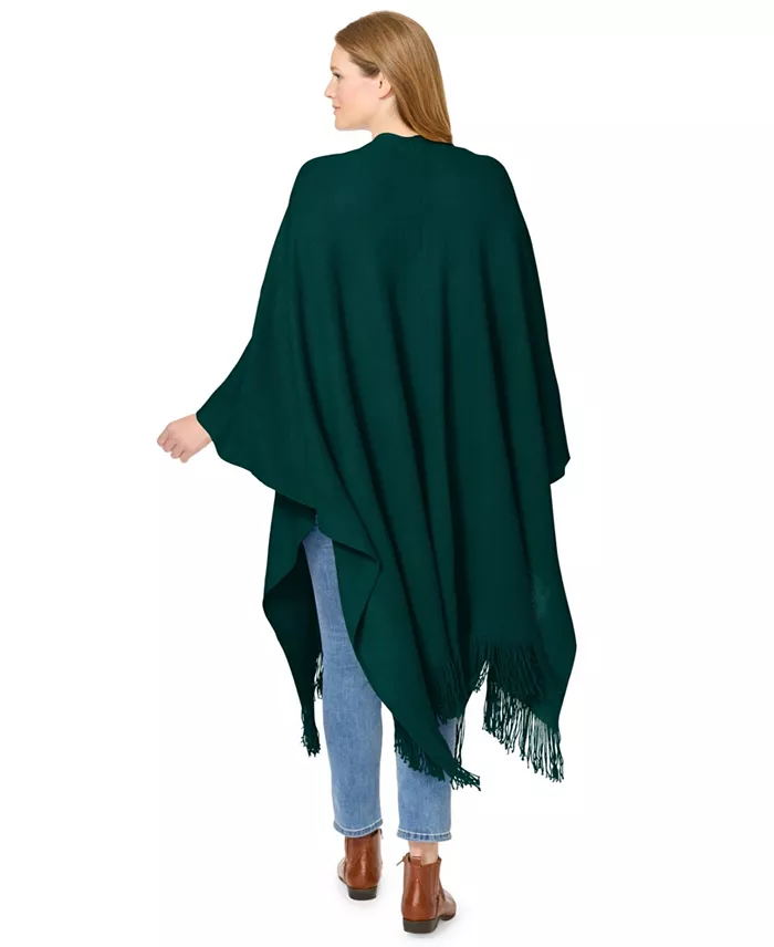 Women's Within Fringed Cape Sweater - thumbnail 2
