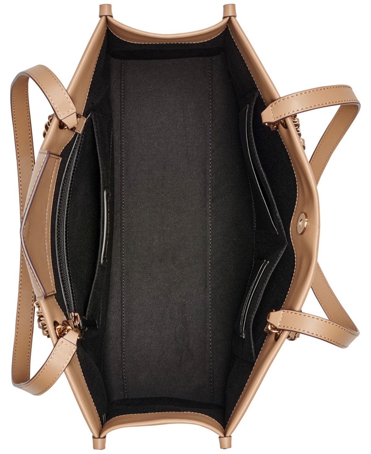 Karl Lagerfeld Savoie Large Leather Tote In Brown