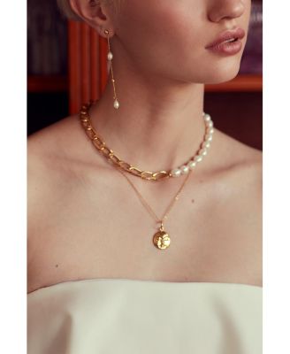 Moon Face Pendant Necklace