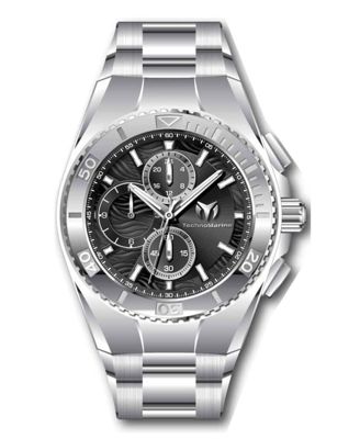 Men's TM-224021 Manta Quartz Chronograph Black Dial Watch