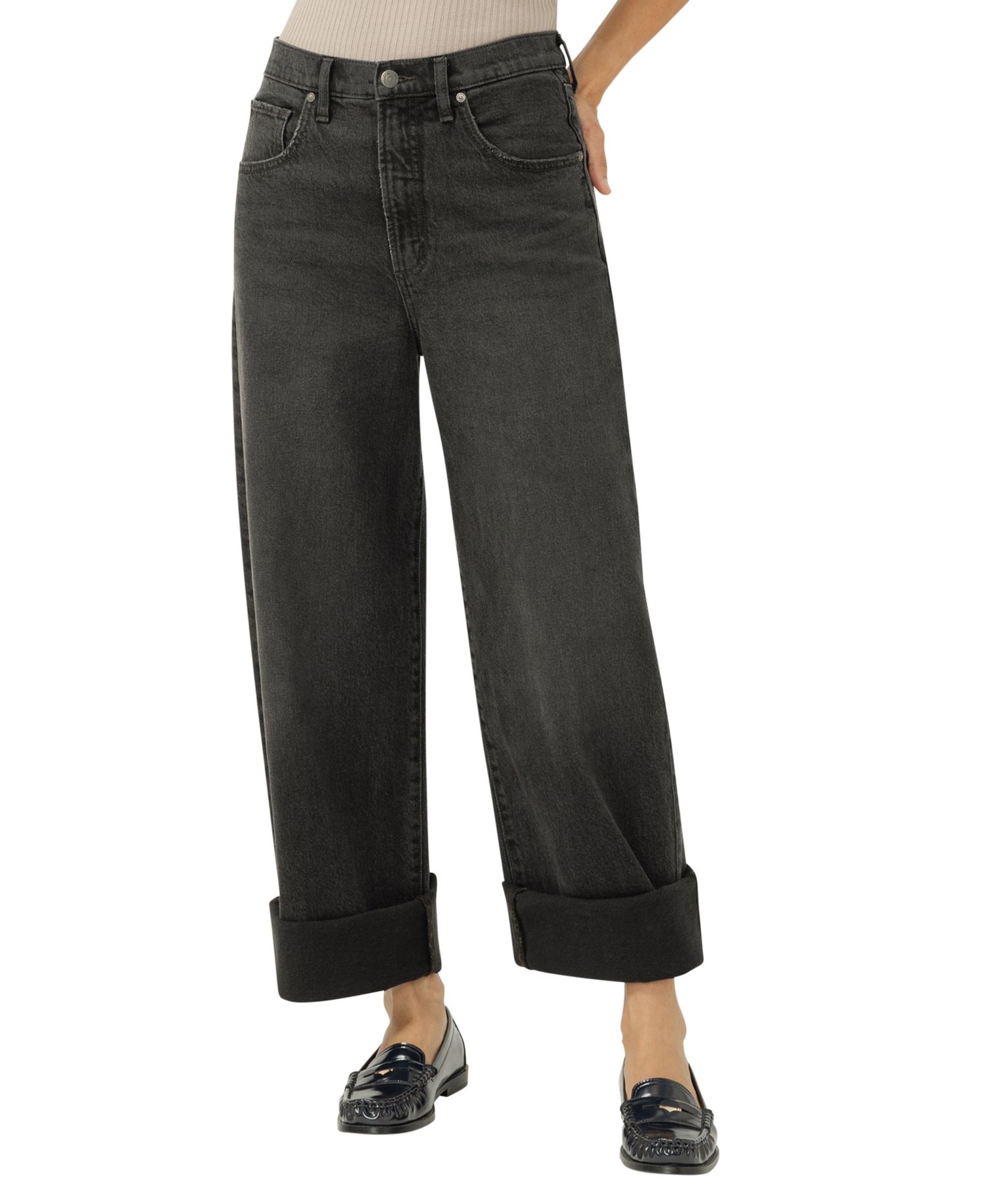 Women's Be Easy High Rise Wide Leg Crop Jeans