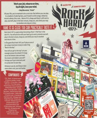 Rock Hard 1977 Board Game