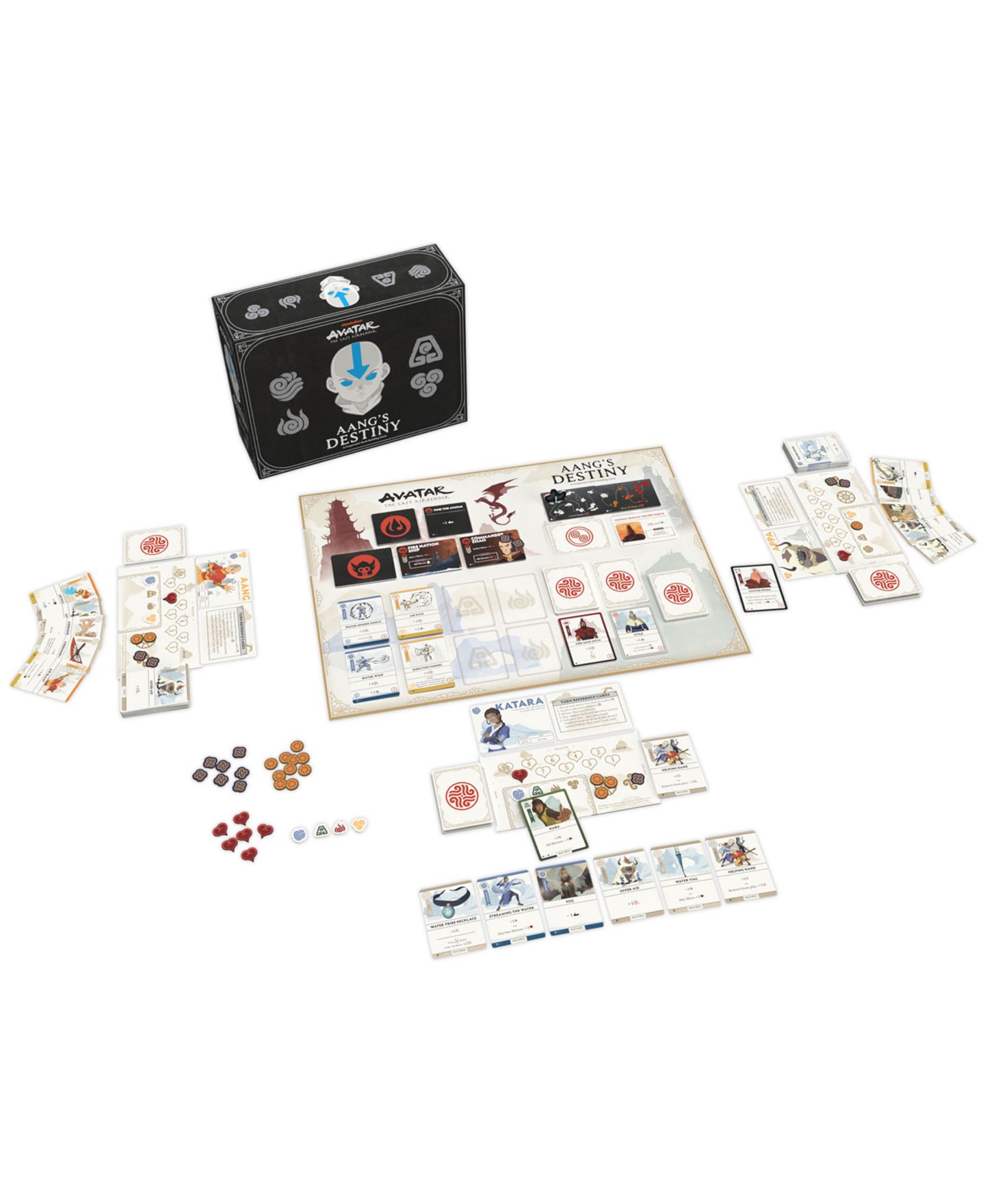 Детская настольная игра USAopoly Opoly Cooperative Deck-Building Aang's Destiny Board Game, Ages 10+ — фото 13