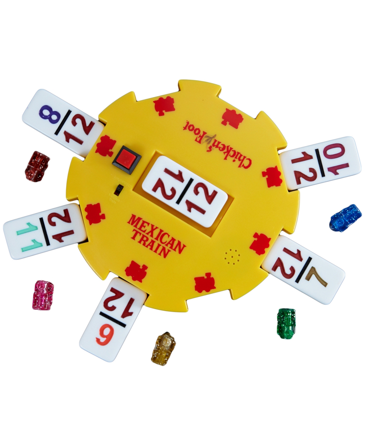 Areyougame The Original Mexican Train Featuring Number Dominoes Bonus Chickenfoot Game Included In Multi