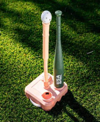 USA Softball Kids Softball and Baseball Batting Tee Set