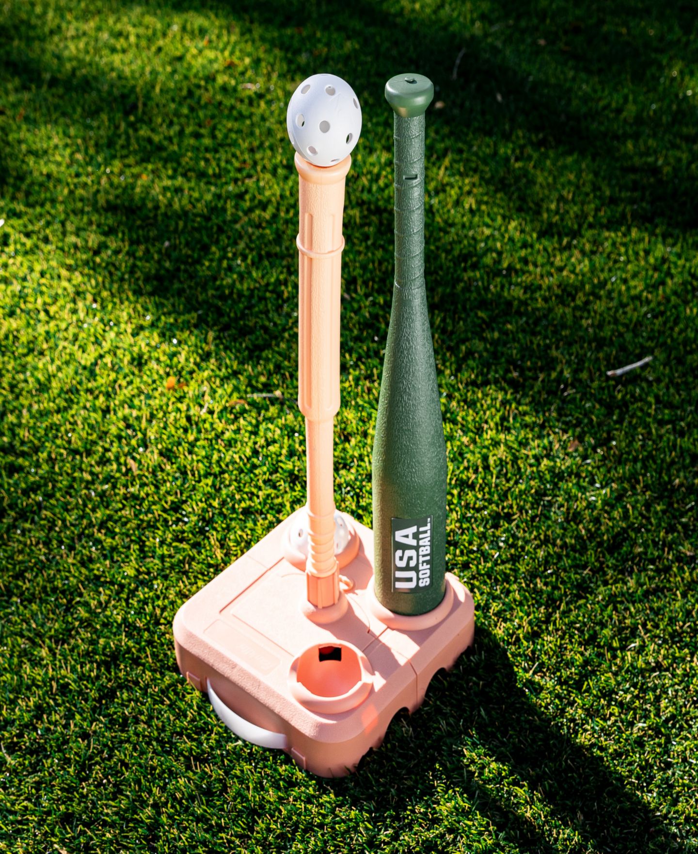 Детские игрушки Franklin Sports Fold-Away Adjustable-Height Softball and Baseball Batting Tee Set, 4-Piece, Ages 3+ — фото 4