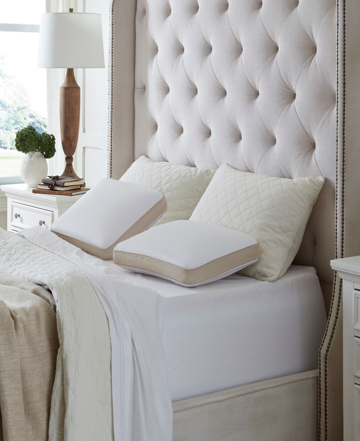 La-z-boy Hybrid Bliss Memory Foam Pillow, Standard In White