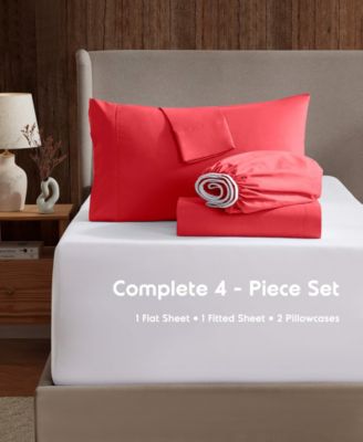 Premier Collection Deep Pocket 4 Piece Sheet Set, Full