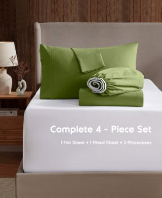 Premier Collection Deep Pocket 4 Piece Sheet Set, Full