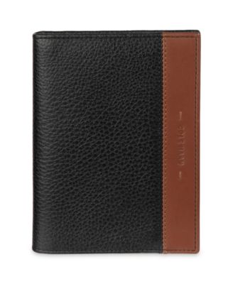 Cole Haan - Men's RFID Two-Tone Pebbled Magnetic Passport Wallet