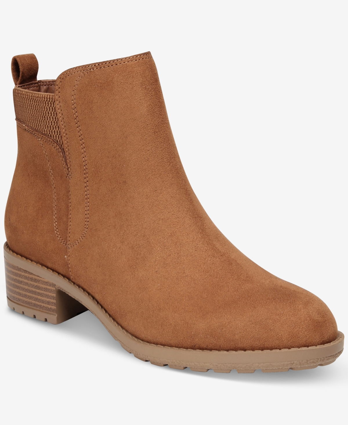 Style & Co Women's Graciee Lug Booties, Macy's Exclusive In Brown