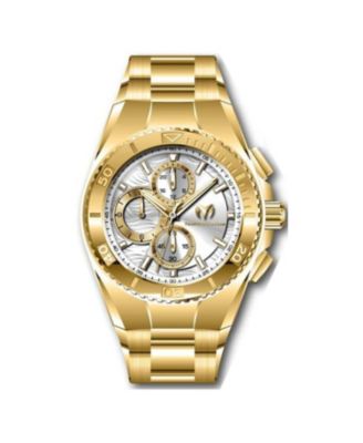 Men's TM-224022 Manta Chronograph GMT Quartz Silver Dial Watch