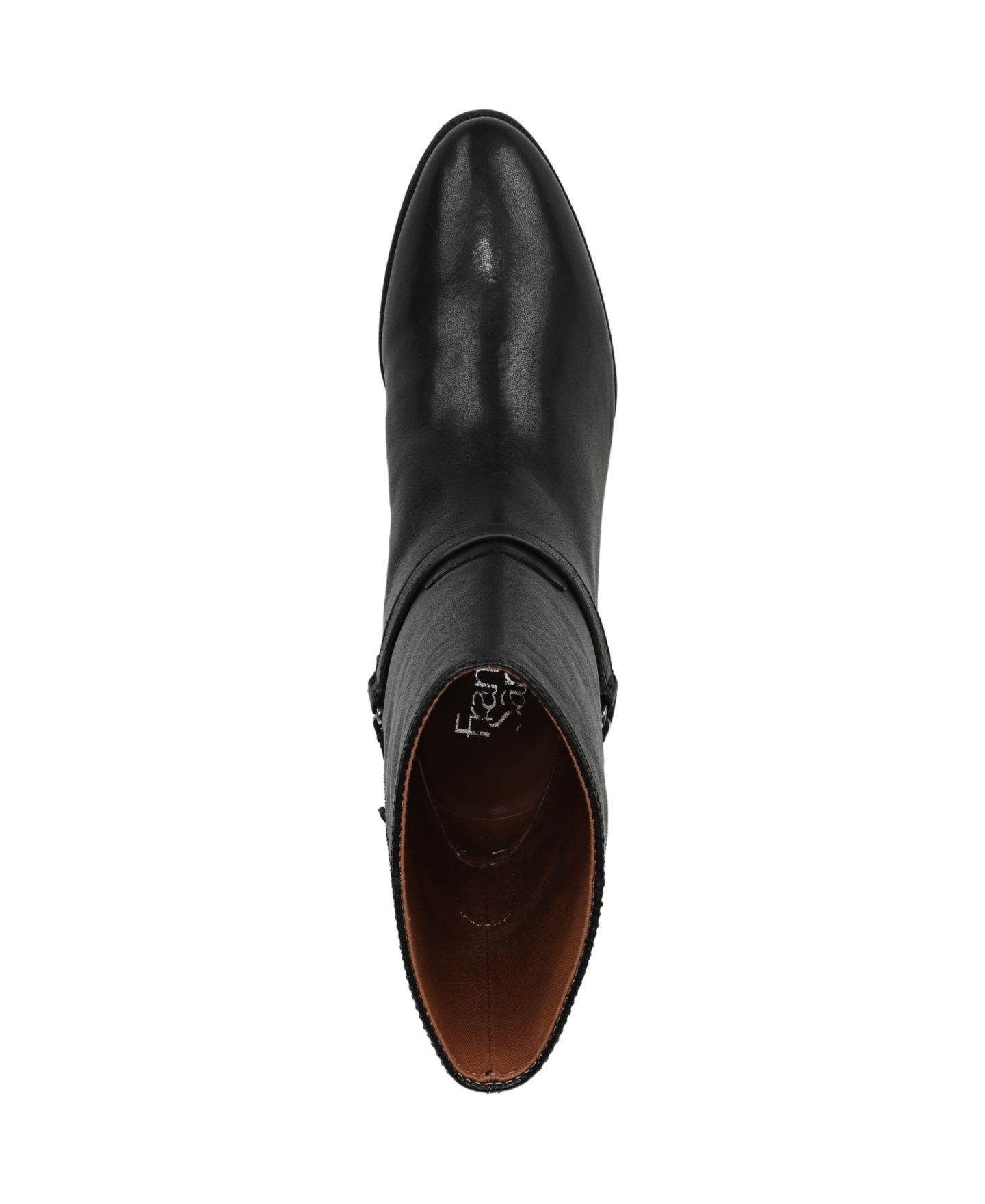 Женские ботинки Franco Sarto Kian Round Toe Pull On Short, цвет: Чёрный кожаный — фото 4